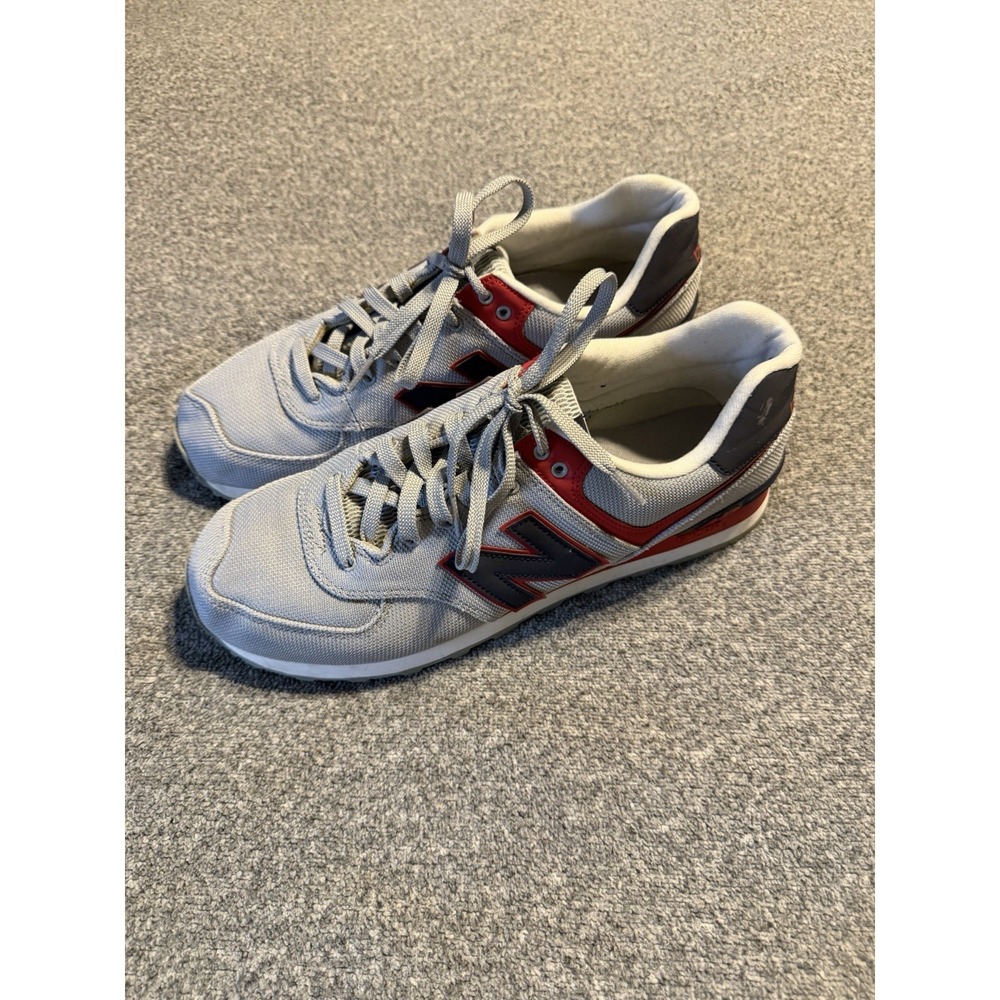 New Balance 574 Classic Men's Size 12 Gray Red Blue